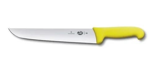 Cuchillo Carnicero Hoja Recta Fibrox 26 Cm - Color: Amarillo