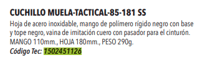 Miniatura Cuchillo Tactical 85-181SS -