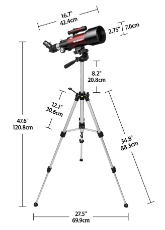 Telescopio Orion GoScope III 70mm -