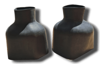 Miniatura Puños De Latex Cuello De Botella  - Color: Negro