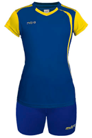 Miniatura Kit Volleyball Mujer - Color: Azul-Amarillo