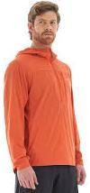 Chaqueta Hombre Spry WindBreaker 14 Zip Hoody Jacket - Color: Naranjo Oscuro, Talla: L