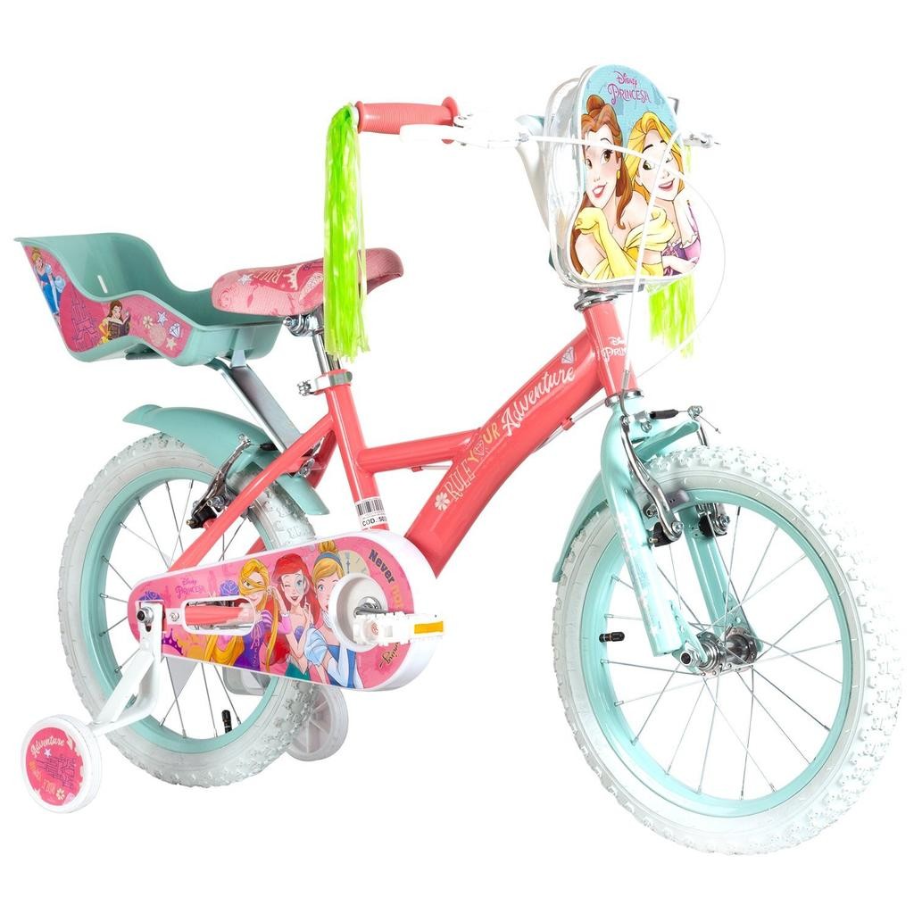 Bicicleta (022) Aro 16 Niña Princesa Acero - Color: Rosada