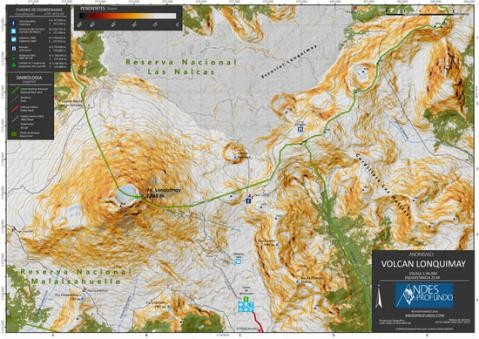 Mapa Volcán Lonquimay