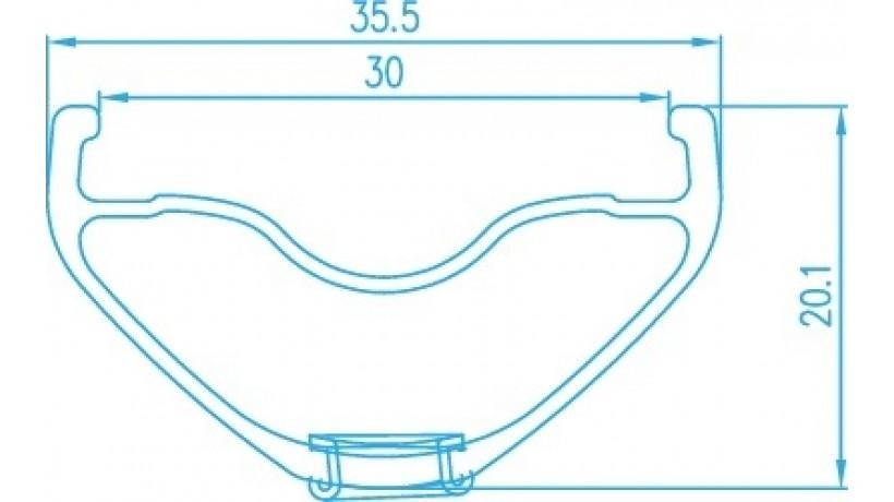 Aro 27.5" al 32H volar 3.0