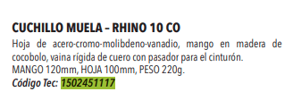Cuchillo Rhino-10CO -