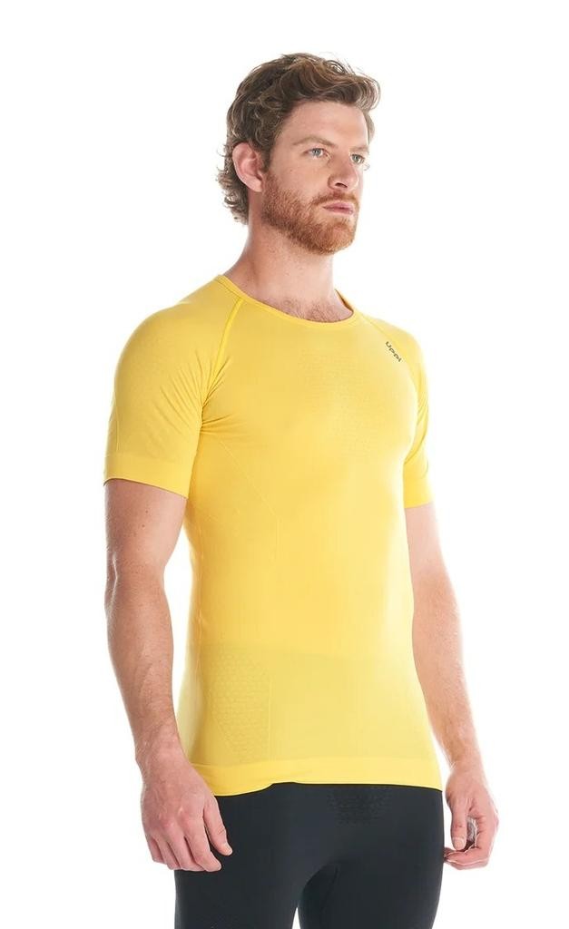 Primera Capa Hombre Skintec 1000 Seamless Short Sleeve  - Color: Amarillo