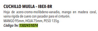 Cuchillo Ibex-8R -