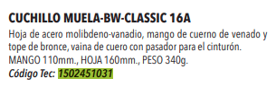 Cuchillo Bw-Classic-16A -