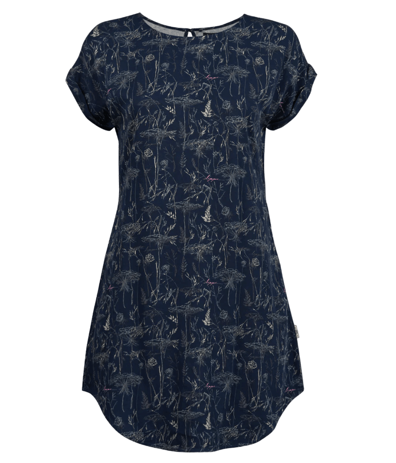 Vestido Mujer Sheer Dress Print - Color: Azul