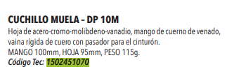 Cuchillo DP-10M -