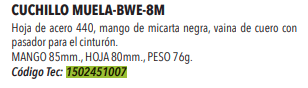 Cuchillo BWE-8M_ -