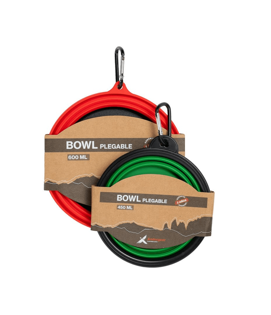 Bowl Plegable Silicona - Color: Red