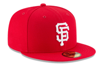 Miniatura Jockey San Francisco Giants MLB 59 Fifty - Talla: 7 1/2, Color: Rojo