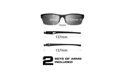 Miniatura Gafas de sol rectangulares watkins swivelink polarized cat 3