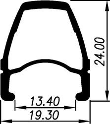 Miniatura Llanta 700C Dpx Cnc Ojet 32H