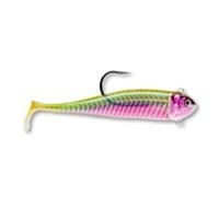 Miniatura Señuelo Biscay Minnow VMC Weigthed Swimbait Hook - Color: SSDL