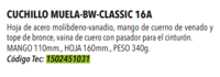 Miniatura Cuchillo Bw-Classic-16A -