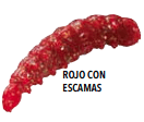 Miniatura Carnada Tebo - Color: Rojo C/ Escamas
