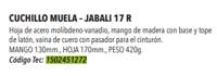 Miniatura Cuchillo Jabali-17R -