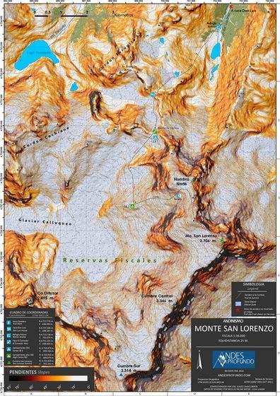 Mapa Monte San Lorenzo