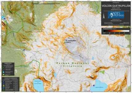 Mapa Volcan Quetrupillan