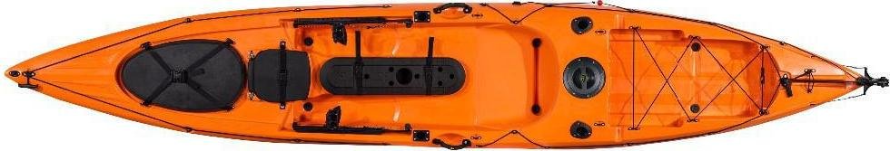 Kayak Pesca Dace Pro 14 Angler Amarillo-Naranja