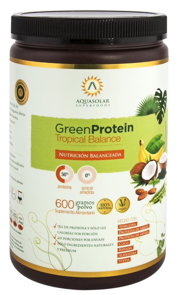Proteina Vegetal GreenProtein Tropical Balance 600g Polvo