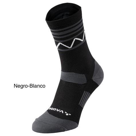 Calcetines de Bicicleta Mid - Color: Negro-Blanco