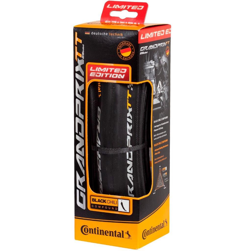 Neumático Continental Grand Prix Tt 700 X 25c Road Kevlar Black/Black (0101077)