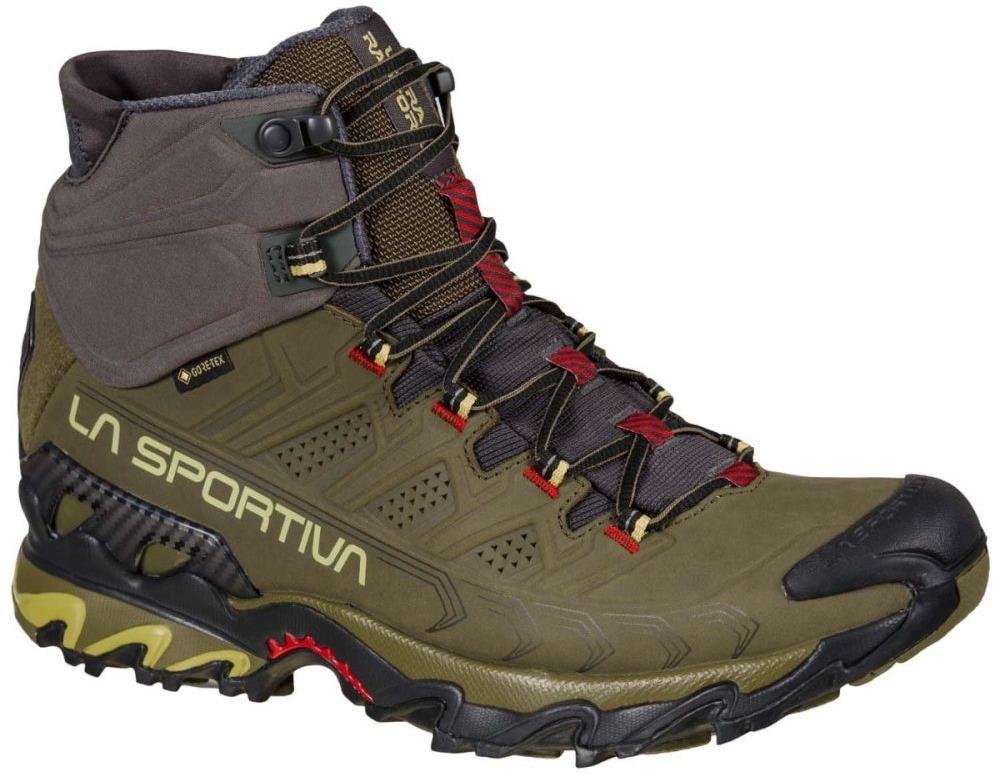 Zapato Ultra Raptor II Mid Leather GTX  - Color: Ivy-Tango Red