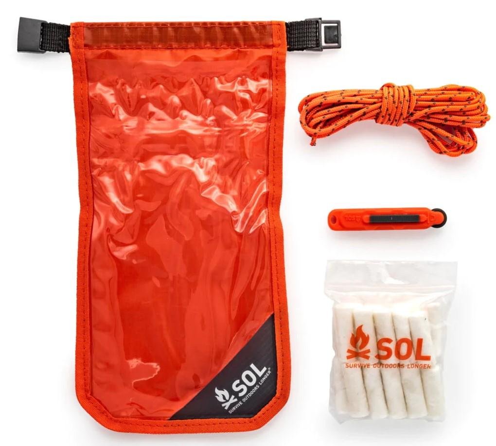 Kit Supervivencia Fire Lite Kit In Dry Bag - Color: Naranjo