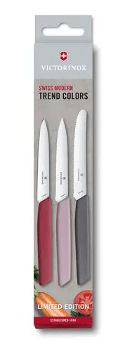 Cuchillo Verdura 3 U Dent/Liso Swiss Modern Flow LE22 - Color: Multicolor, Formato: 3 unidades