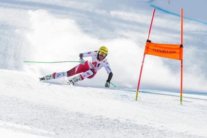 Bastón De Ski Nationalteam Super G - Talla: 120cm, Color: Led Verde