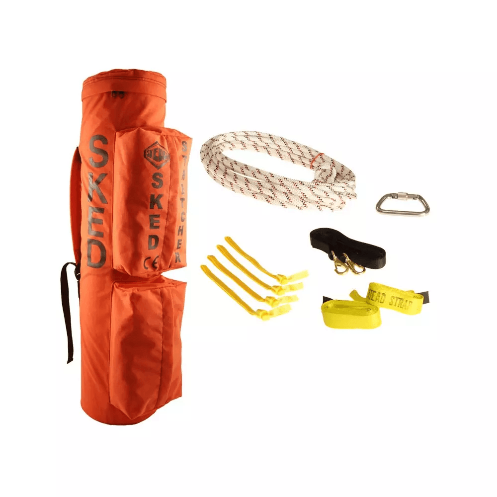 Camilla Rescue Kit Básico (Hebillas Metálicas) - Color: Naranjo