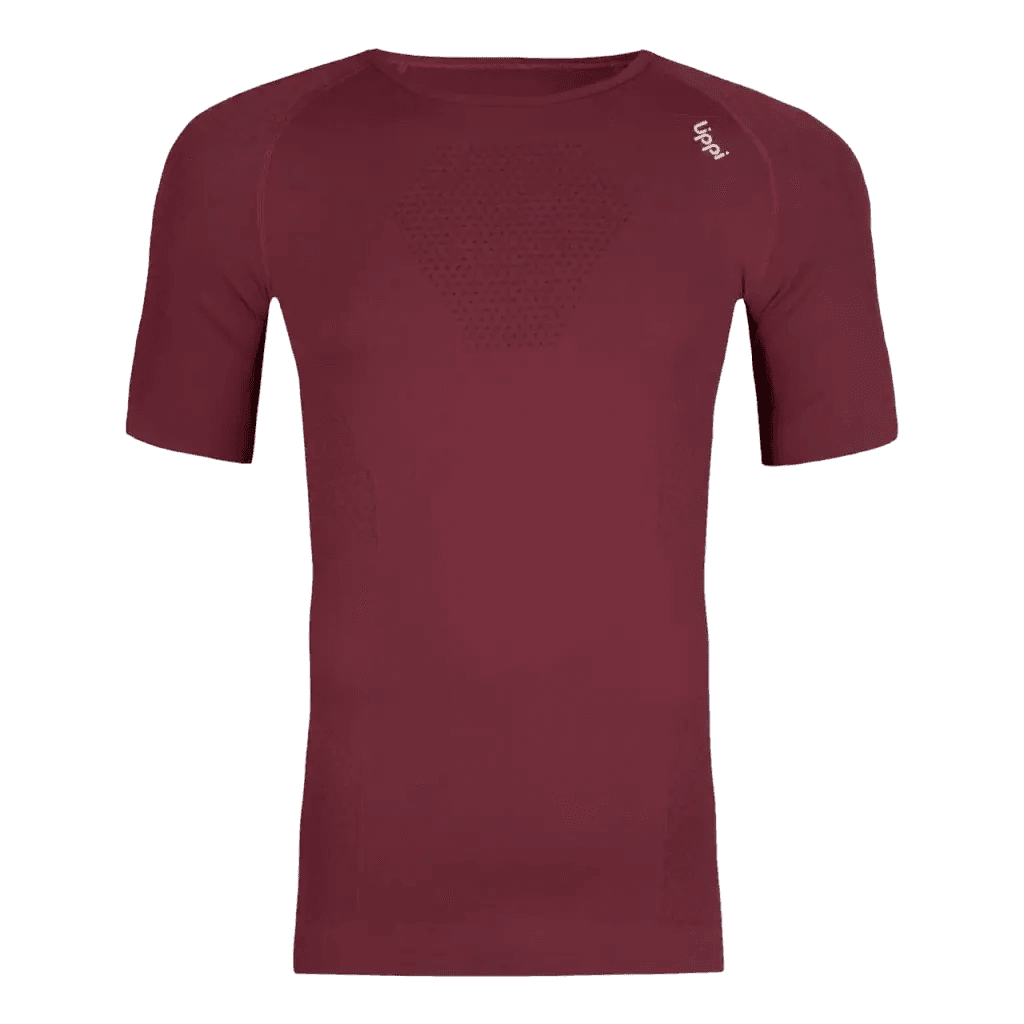 Primera Capa Hombre Skintec 1000 Seamless Top Short Sleeve V22 - Color: Burdeo