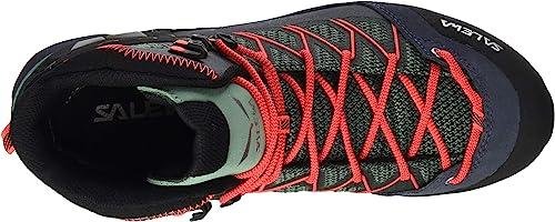 Zapato Mujer MTN Trainer Lite Mid GTX - Color: Feld Green/ Fluo Coral