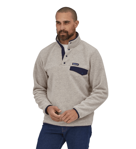 Polar Hombre Lightweight Synchilla Snap-T Pullover - Color: Gris