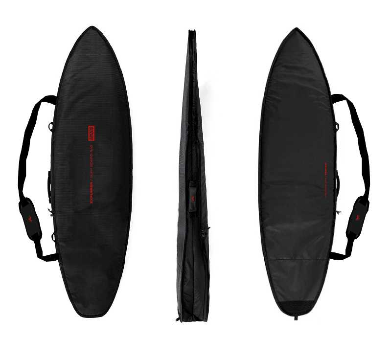 Funda Surf Single 6'4 - Color: Negro-Rojo