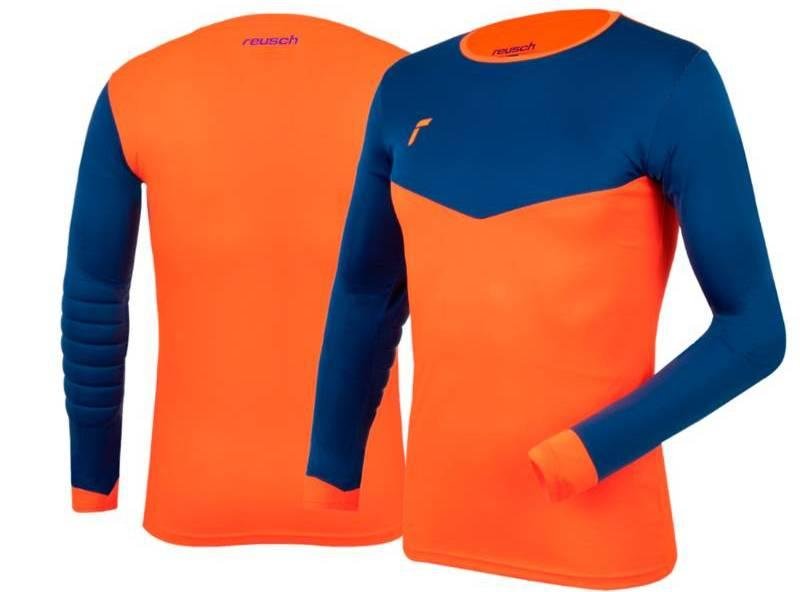 Camiseta Arquero Match Adulto - Color: Azulino Naranjo Fluor