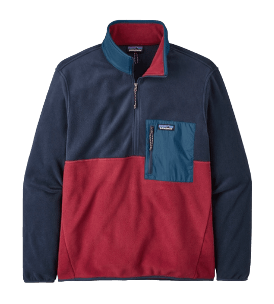 Polar Hombre Microdini 1/2-Zip Fleece Pullover - Color: Rojo