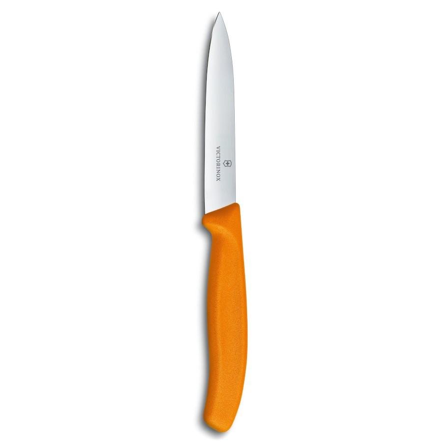 Cuchillo Mondador Swiss Classic 10 cm - Color: Naranjo