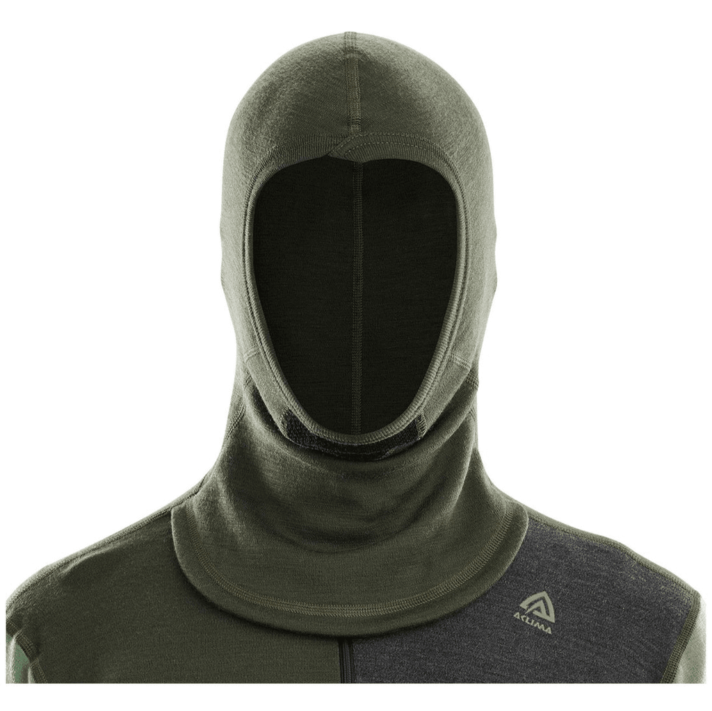 Primera Capa WarmWool Hood Sweater Hombre - Talla: XL, Color: Verde Oscuro