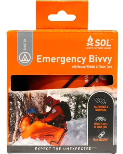 Manta Emergencia Emergency Bivvy W/ Rescue Whistle - Color: Naranjo