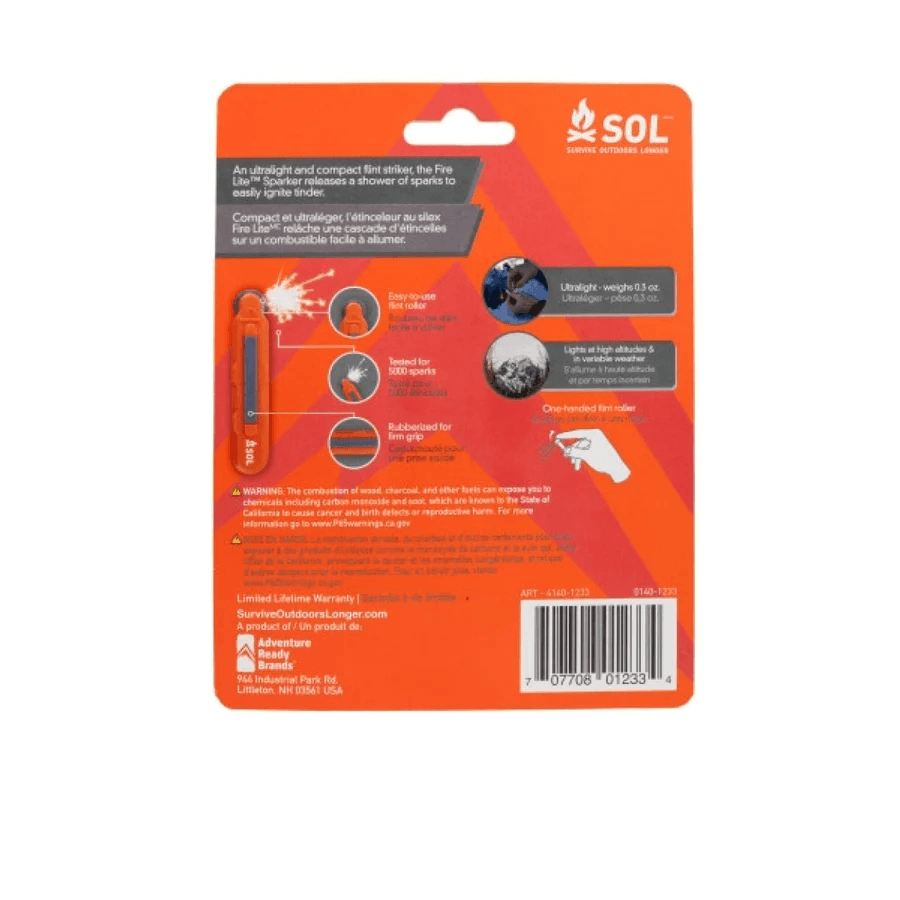 Pedernal Fire Lite Micro Sparker (Pack 2 unidades) - Color: Naranjo