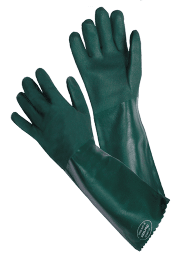 Guante Rugson 18 PVC  - Formato: Tamaño Único, Color: Verde