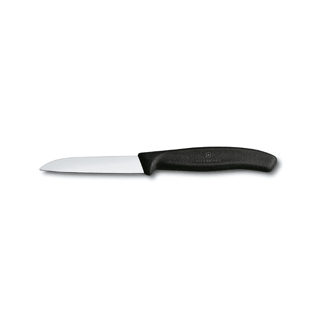 Cuchillo Verdura Hoja Recta 8 cm - Color: Negro