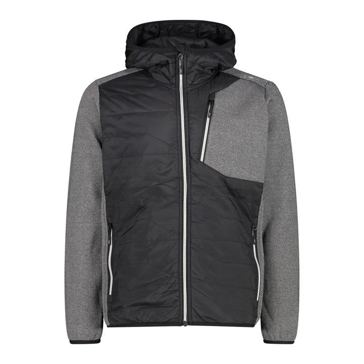 Chaqueta Man Hybrid Jacket Fix Hood - Color: Negro