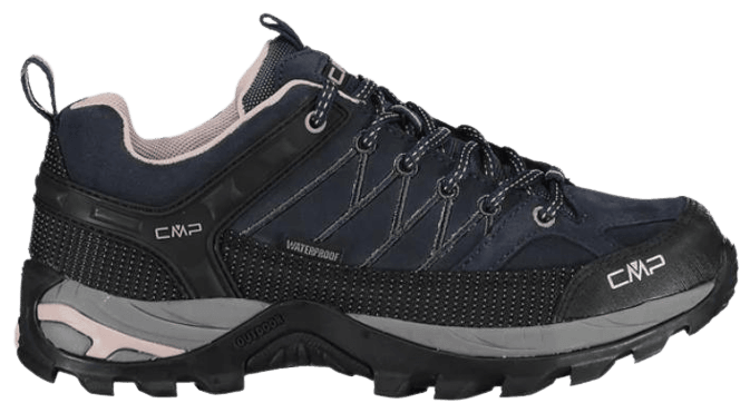 Zapato Trekking Mujer Rigel Low Wmn - Color: Azul-Negro-Rosado
