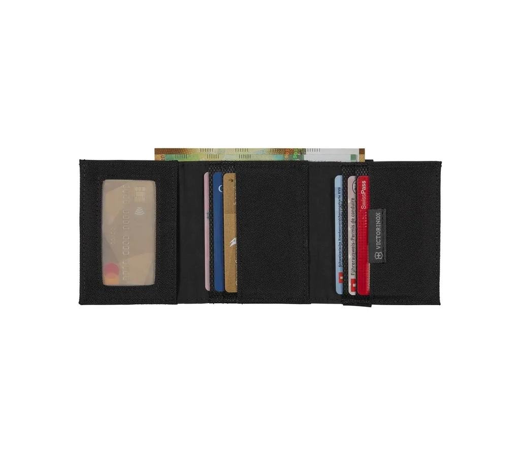 Billetera de tres pliegues - Color: Negro
